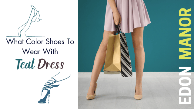 shoes to wear with teal dress
